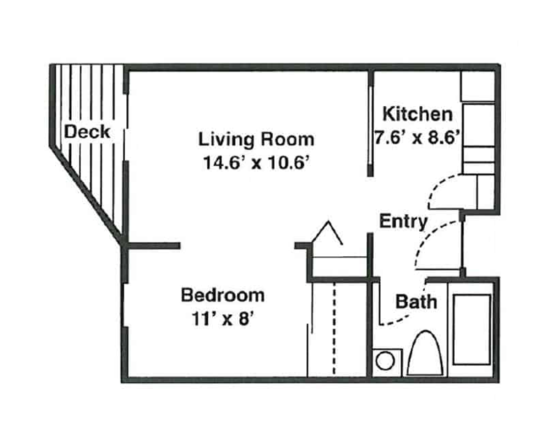 Studio_Arbor-Village-at-Hillcrest (1) studio floor plan