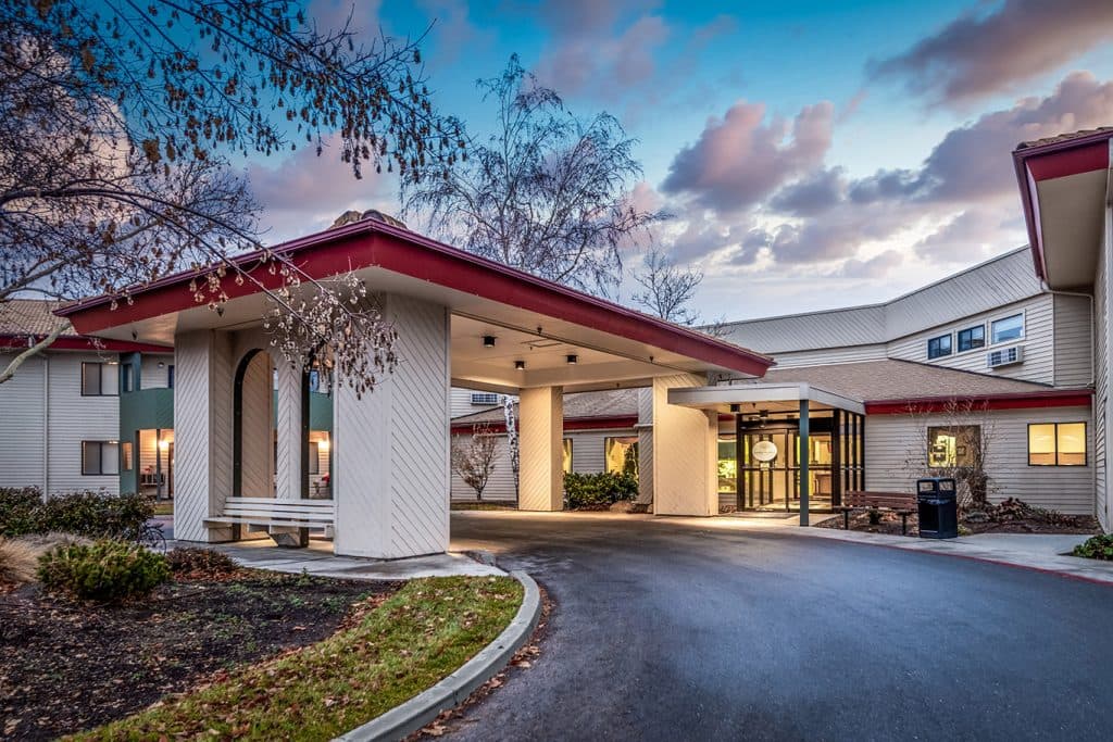 A modern senior living community with welcoming outdoor spaces in Boise A modern senior living community with welcoming outdoor spaces in Boise